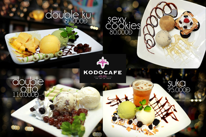 Thưởng thức các đồ uống và kem mới lạ thơm ngon ở hệ thống Kodo Cafe. Ảnh 6